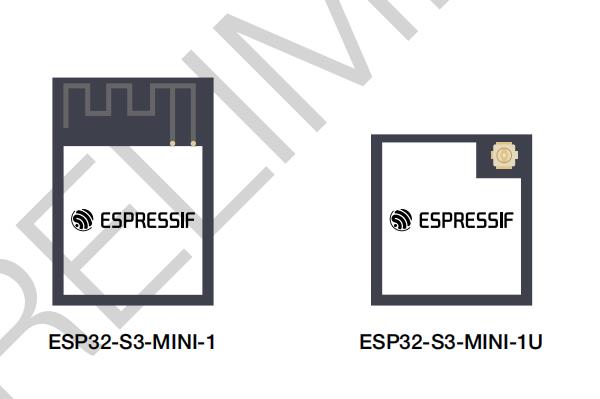 物聯網無線模組ESP32-S3-MINI-1/ESP32-S3-MINI-1U